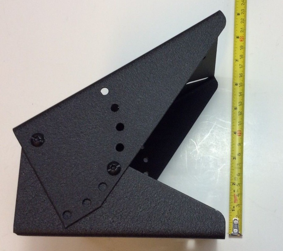 2-Way Radio Floor Mounting Bracket - Large size Universal Hole Pattern