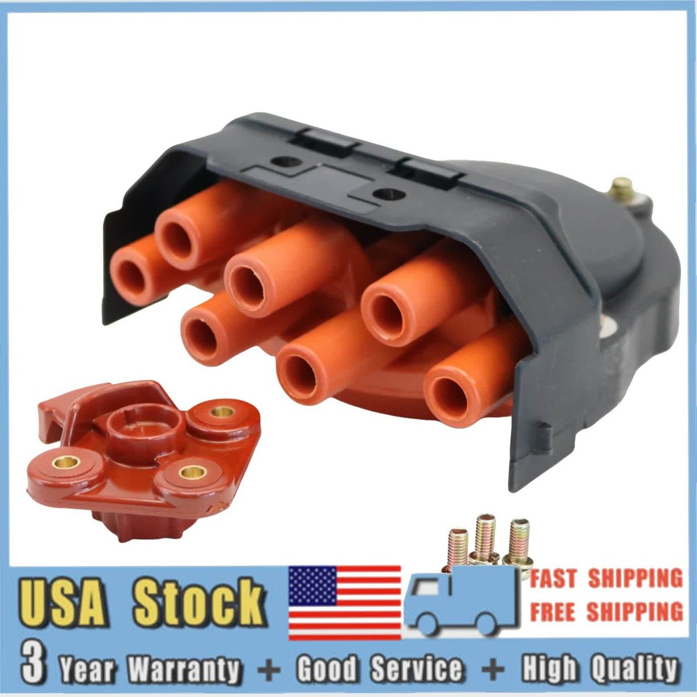 Distributor Cap&Rotor For BMW E23 E24 E28 E30 E31 E32 12111725070 12111734110 US