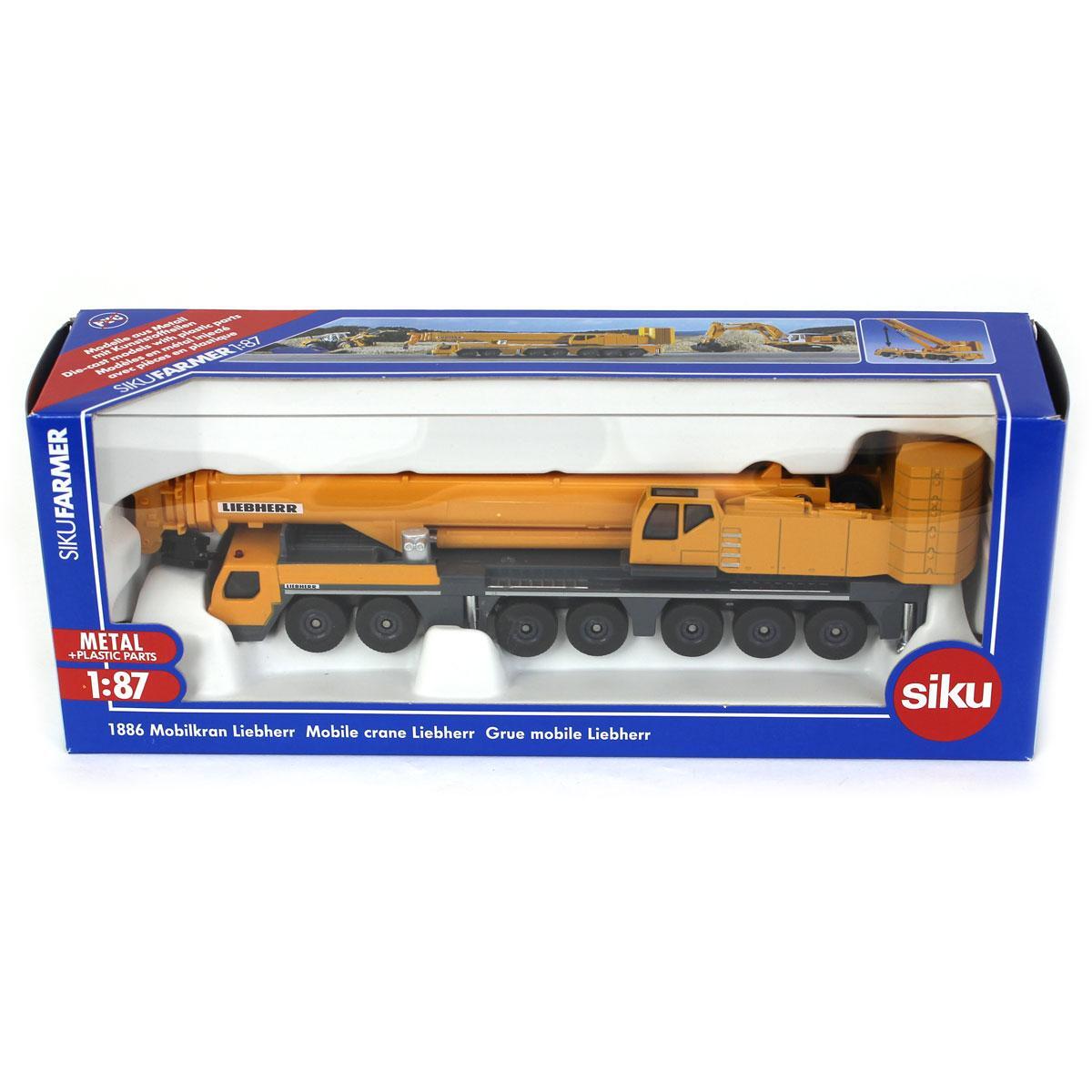 Siku 1/87 Liebherr Mobile Crane with Telescoping and Pivoting Crane Siku-1886