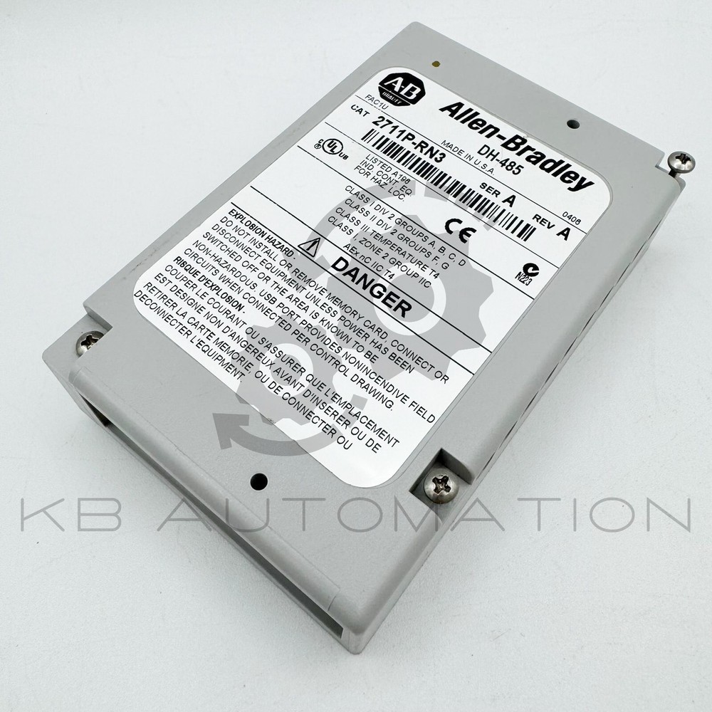 2711P-RN3 PanelView Plus 400-600 DH-485 communication interface