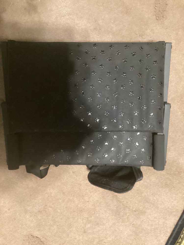 Zone Tech Car Pet Foldable Step Stair Black - PE0012