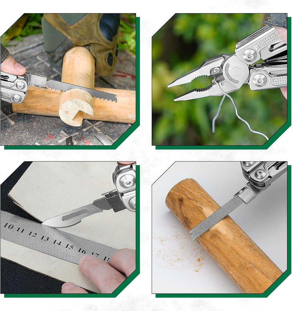 Multitool Pliers Spare Parts Kit, Replaceable Wire Cutter, Screwdriver & Window