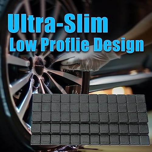 1/4 oz Stick on Wheel Weights, Adhesive Back, Easy to Peel, 36 144 Black