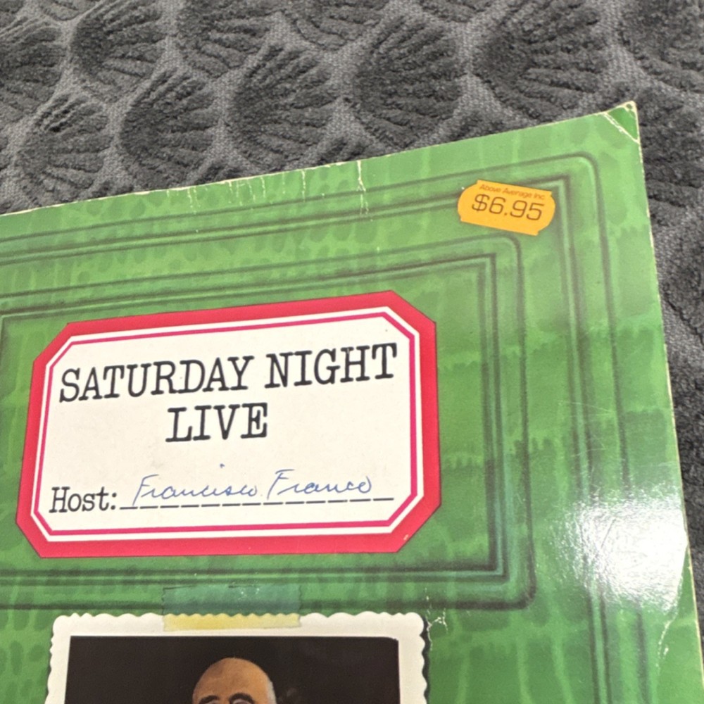 Saturday Night Live Original Bound Script Book – Host Francisco Franco