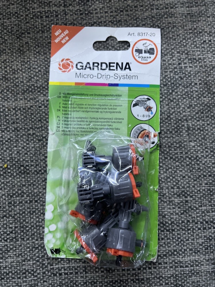 Adjustable In-Line Drippers Pressure-Equalizing Gardena 8317-20