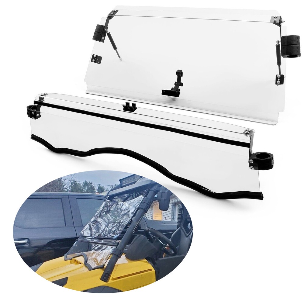 For 2011-2020 Can-Am Commander 800 / 1000/MAX Scratch Resistant Flip Windshield