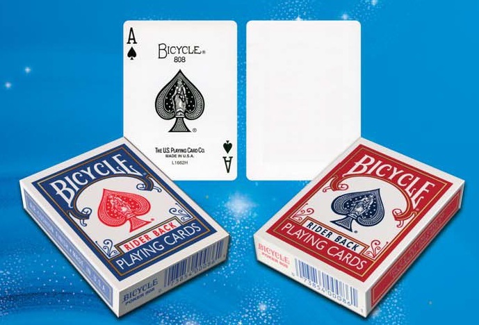 Bicycle Double Face Standard Red Blue White Magic Card Game