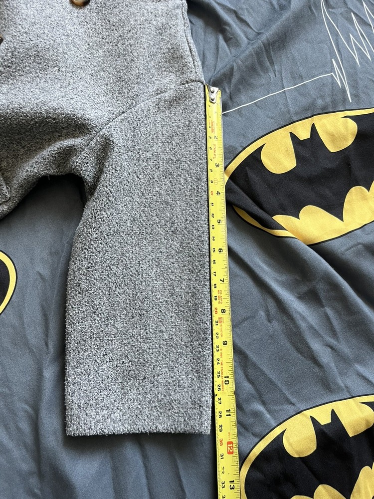 Boy Coat Size 3 Gray Open Front Hoodie
