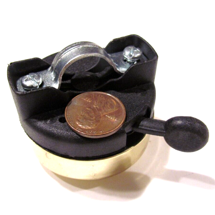 Four Leaf Clover Bicycle Warning Bell Shiny Gold Color