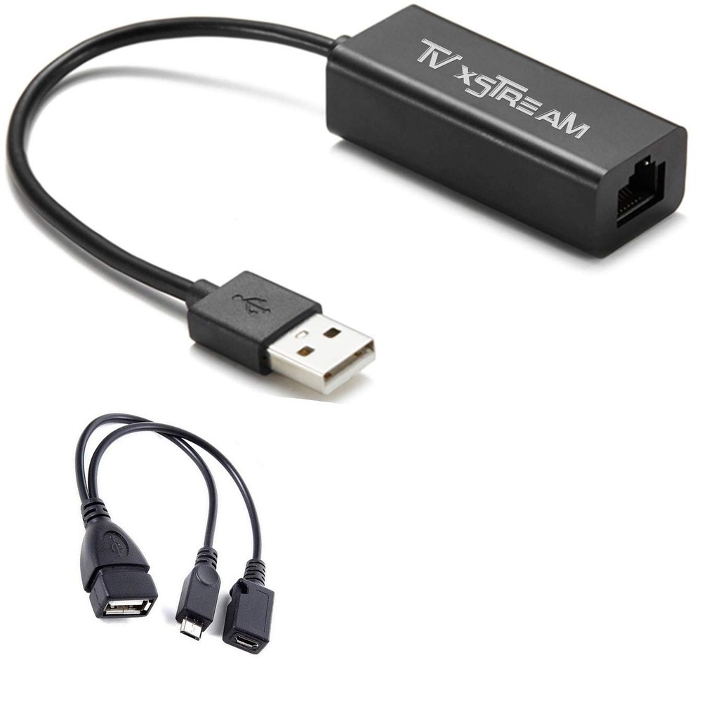 Ethernet Adapter for FIRE Stick (2nd Gen 3rd Gen and 4K Versions), Micro USB ...