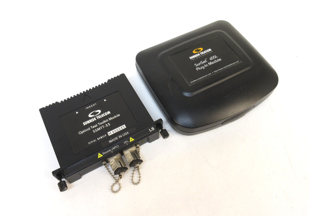 Sunrise Telecom SSMTT-33 - Optical Test Toolkit Light Source LS, APC, VFL, xDSL