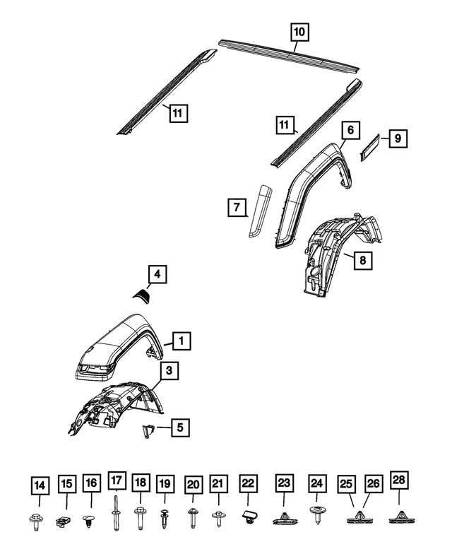 Genuine Mopar Splash Shield Left 68368283AB