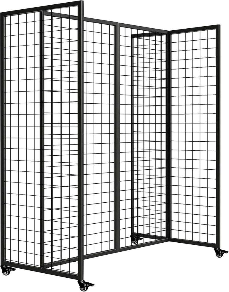 Grid Wall Panels, Grid Wall with Wheels,4x5.5Ft Gridwall Panel Display Stand,Stu