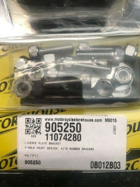 CHROME LICENSE PLATE BRACKET