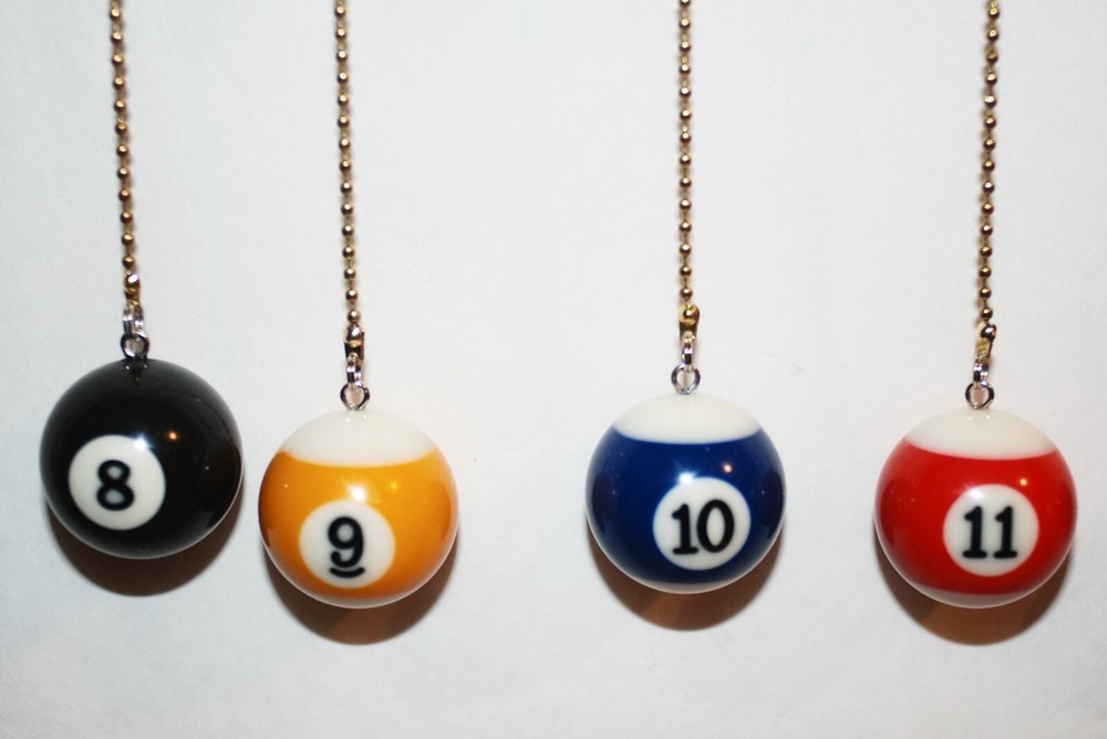 pool ball ceiling fan chain pulls