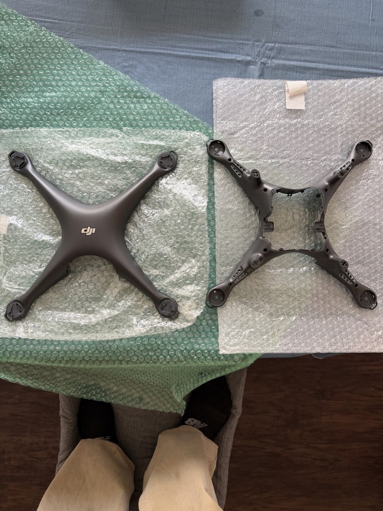 DJI Phantom 4 Obsidian Upper And Lower Shells