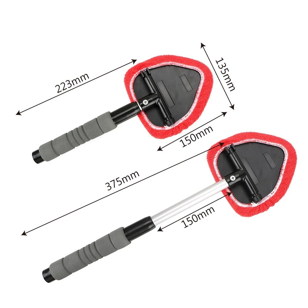 1 Pc Telescopic Car Window Cleaner Extendable Microfibre Windshield Brush Tool