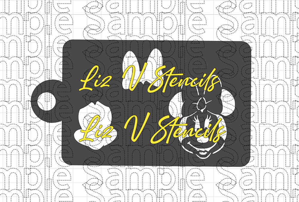 Mini Mouse Combo Stencil