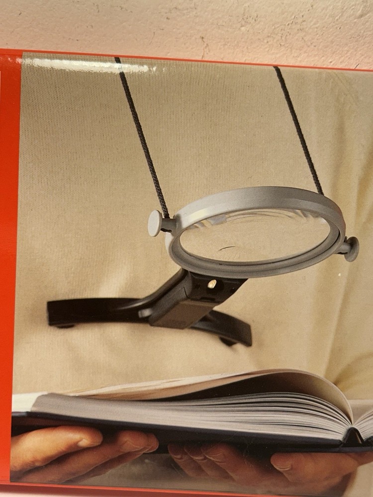 Brookstone Lighted Hands Free Magnifier