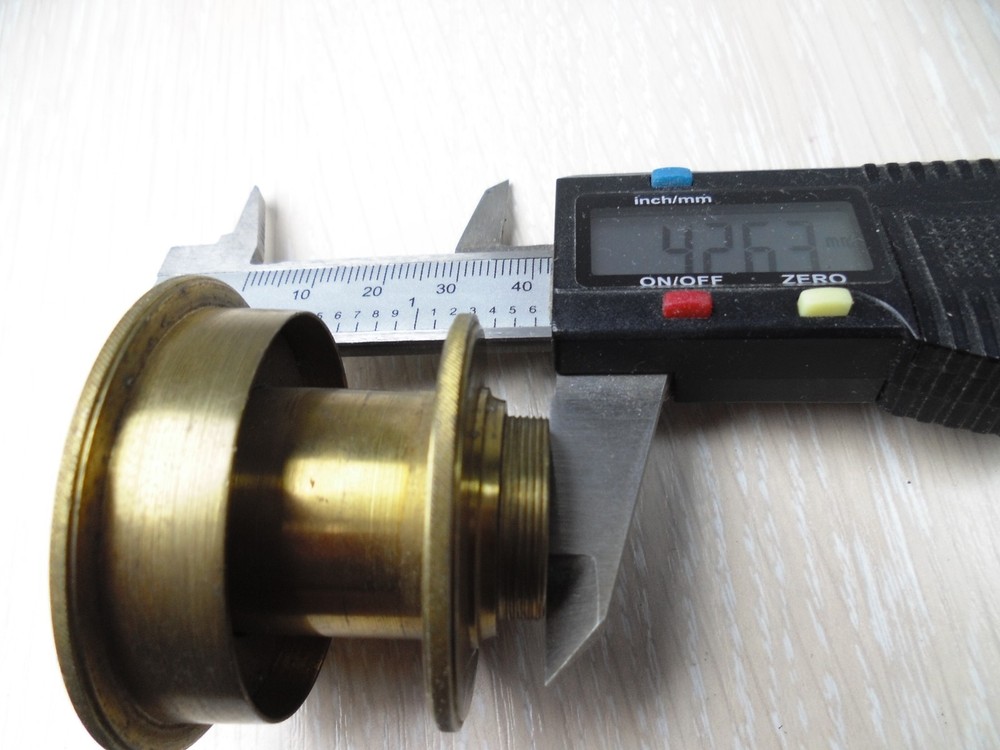 LONDON LENS OBJECTIVE MICROSCOPE  ANTIQUE BRASS