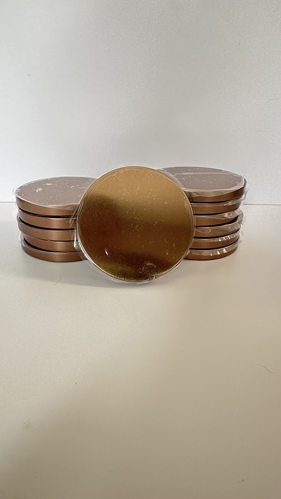 Bronze Metal Flat Lids (12-pcs)