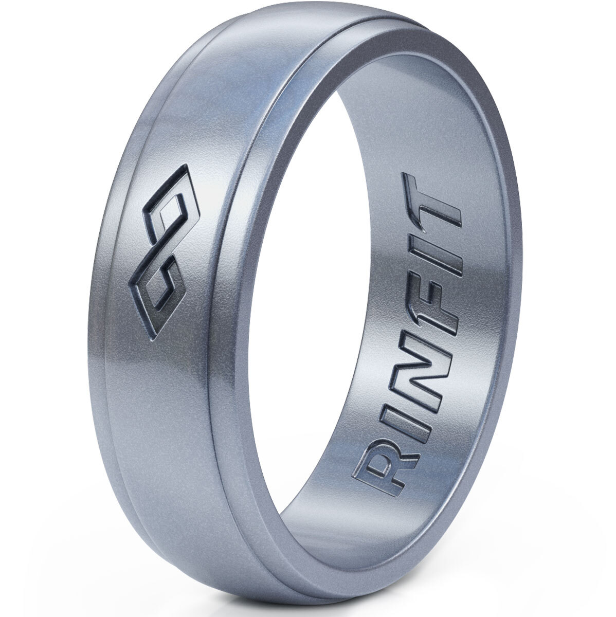 Rinfit Silicone Ring for Women. Infinity style. Comfortable&Durable Wedding Band