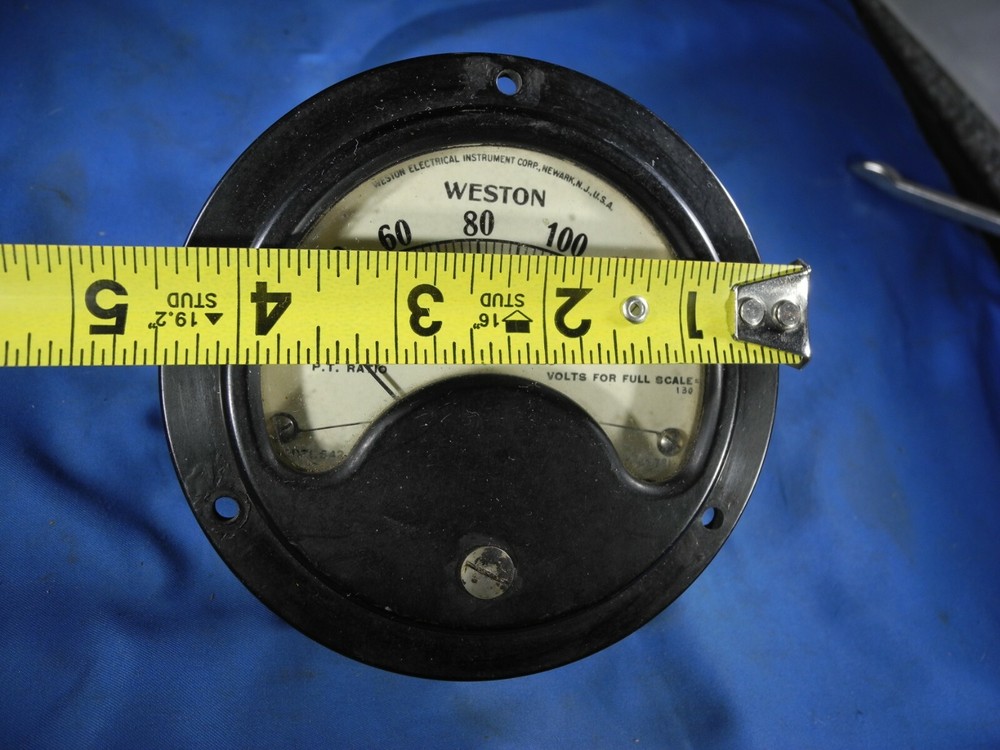 Weston Electrical Instruments Model 642 Volt Meter 0-130VAC (TESTED)