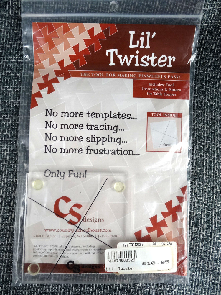 Lil' Twister Tool Making Pinwheels Quilt Pattern by CS Designs