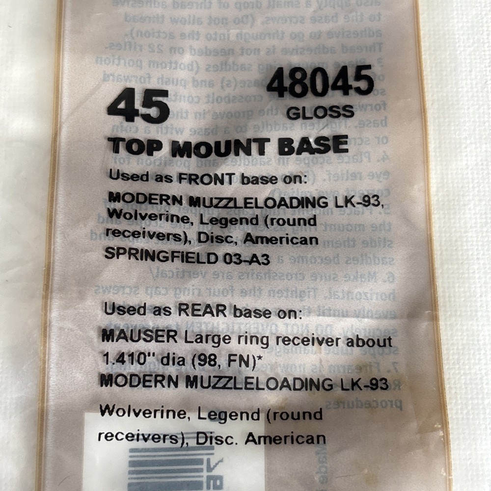 Weaver Top Mount Base #45