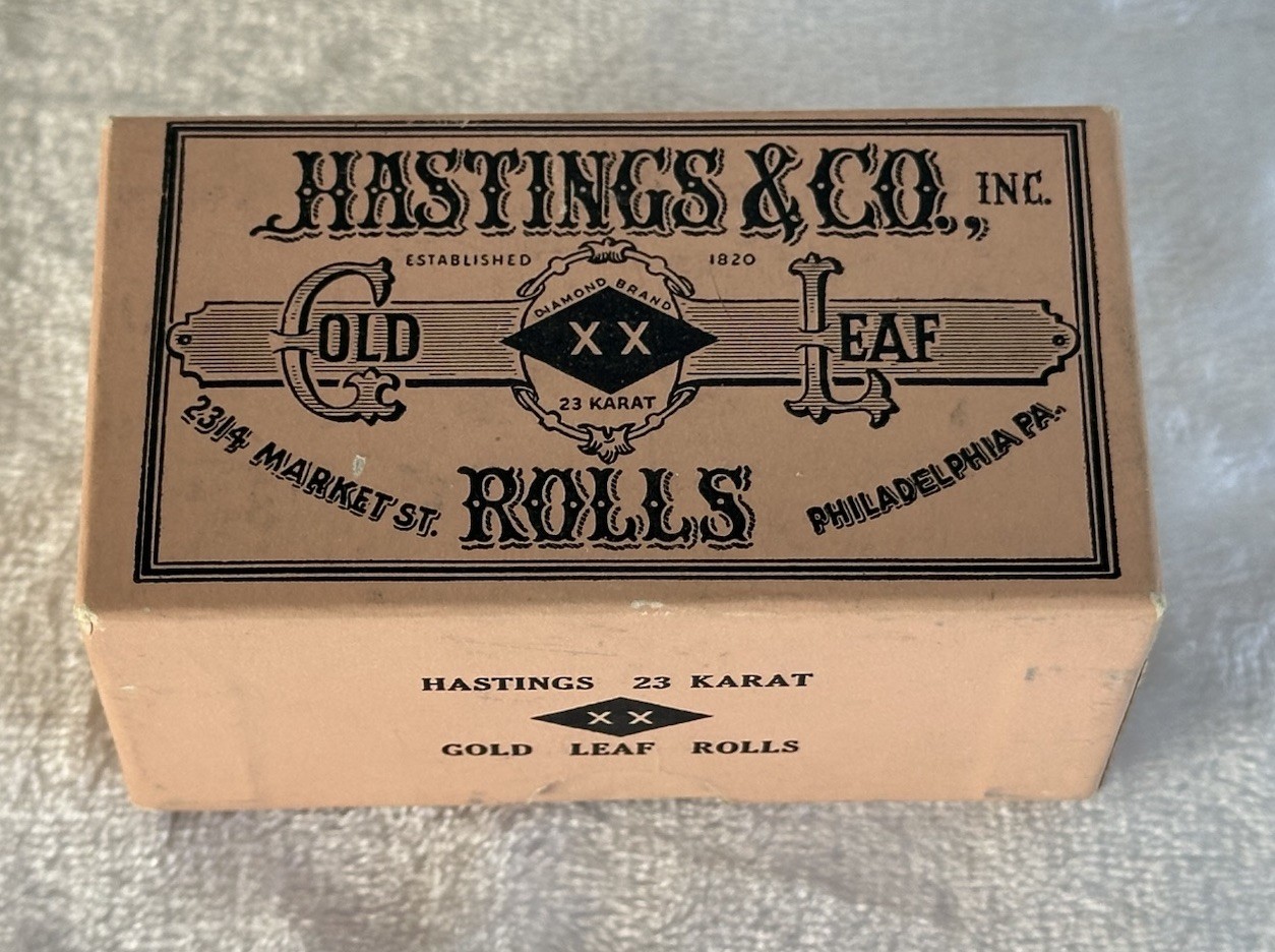 RARE NOS Vintage 1959 Hastings & Co. 23K Gold Leaf 1” Rolls w/ Original Box USA