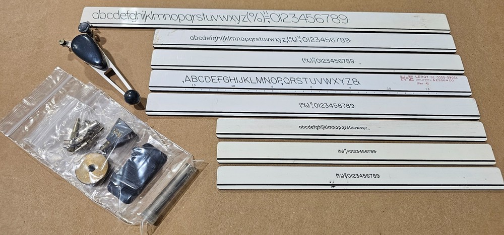 Keuffel & Esser Lettering Set