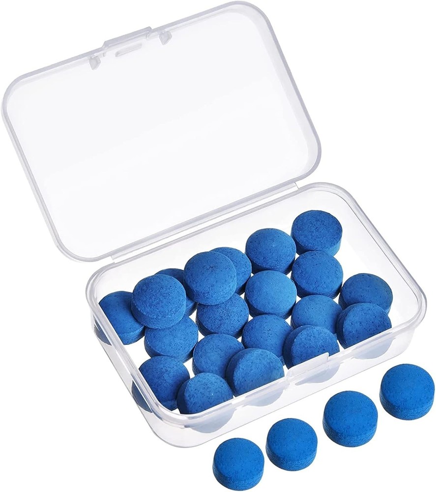 Essential 20-Pack Pool Cue Tips with Storage Box - Perfect for All Players