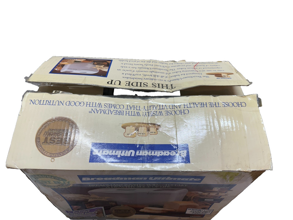 Breadman Ultimate Bread Machine Maker TR2200C Horizontal Pan -USED/WORKS