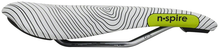 Smanie N.Spire Saddle - Chromoly, Microfiber White, 136