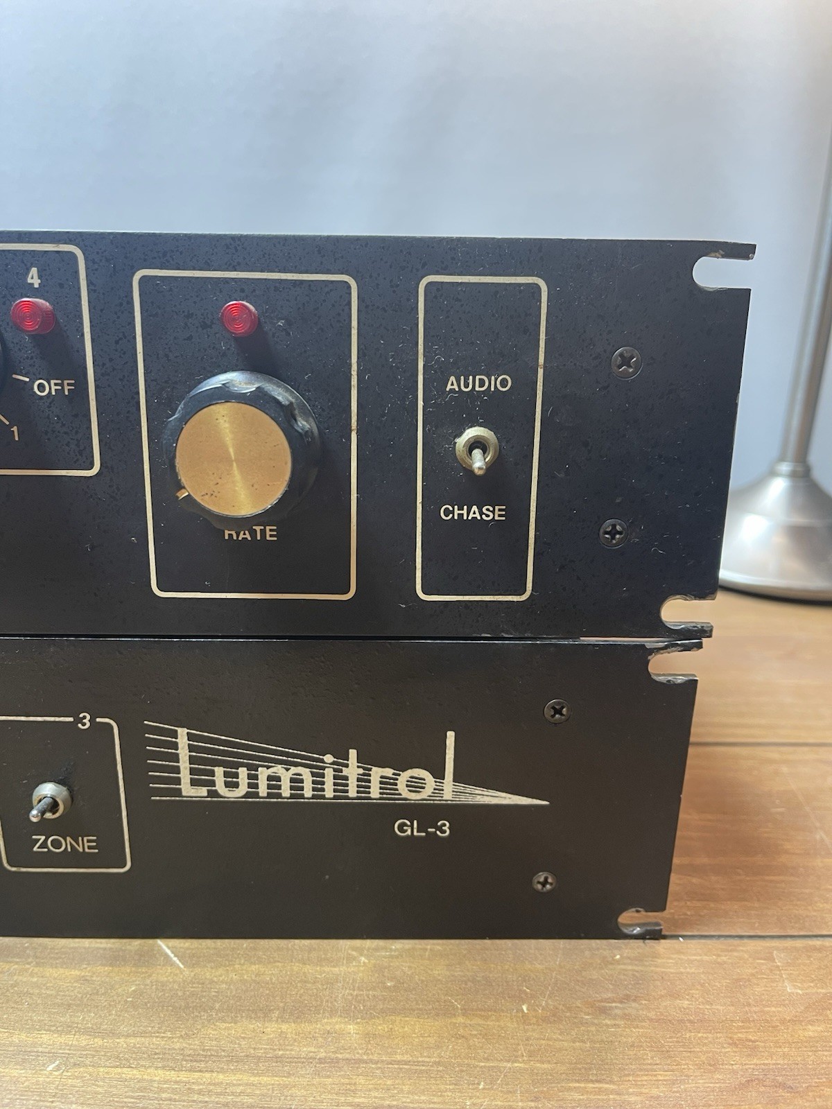 Vintage Lumitrol Strobe Chaser and GL-3 Zoner (for parts only sold as-is)