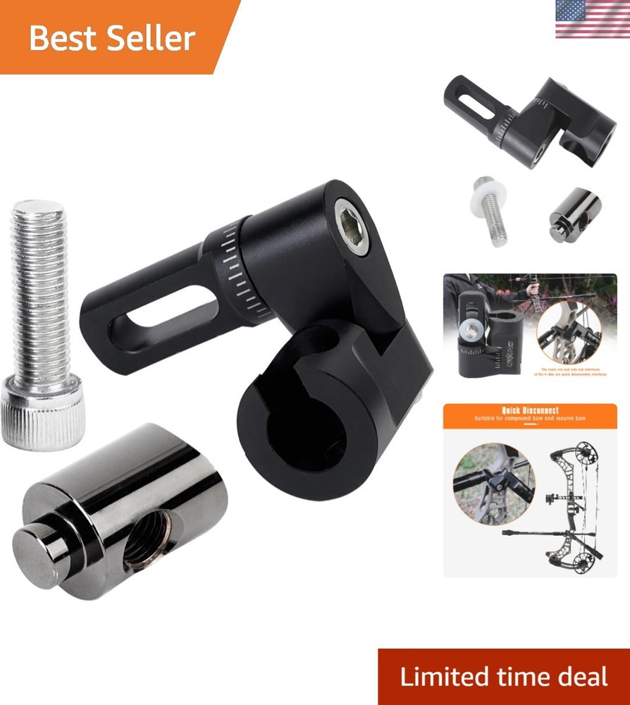 Durable and Lightweight Single Side Adjustable V-Bar Mount for Precision Archery