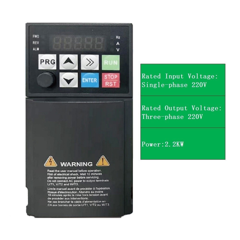 Variable Frequency Drive VFD 220V Single Phase to Three Phase 2 2KW Controller
