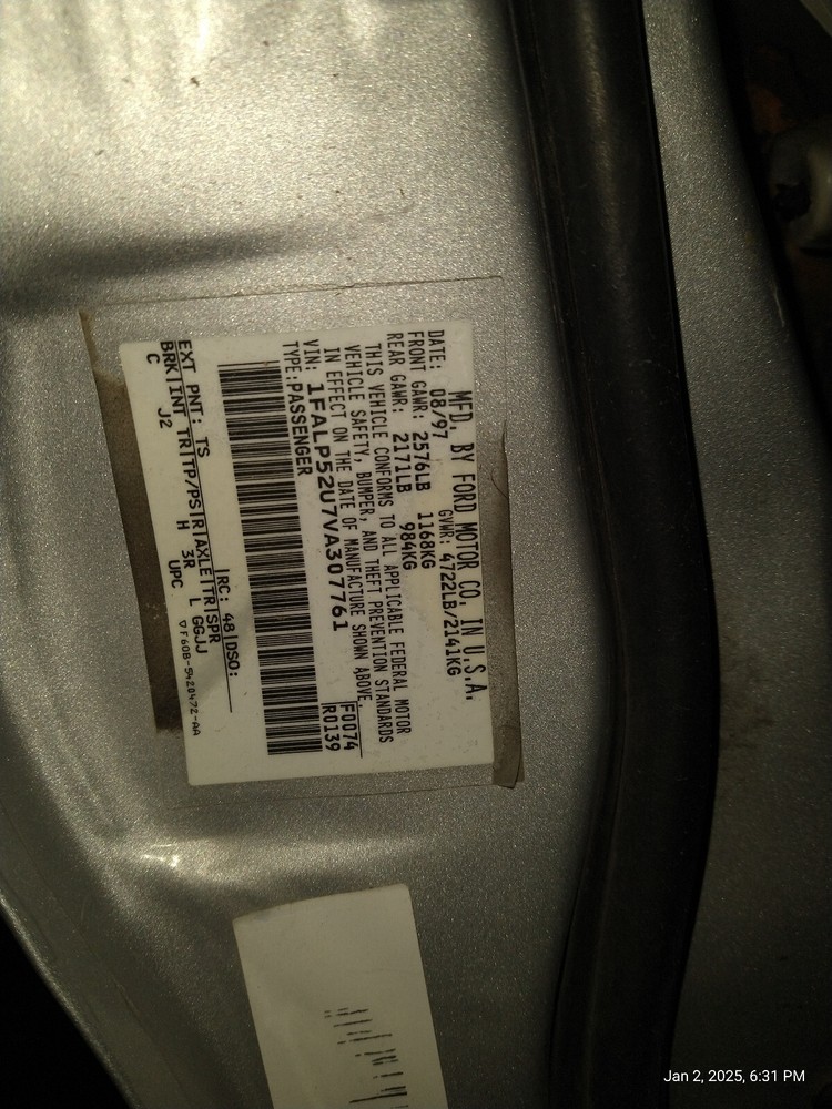 1997 Ford Taurus 3.0L Torque converter
