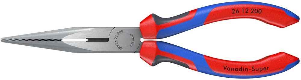 KNIPEX Tools - Long Nose Pliers With Cutter, Multi-Component (2612200), Multi...