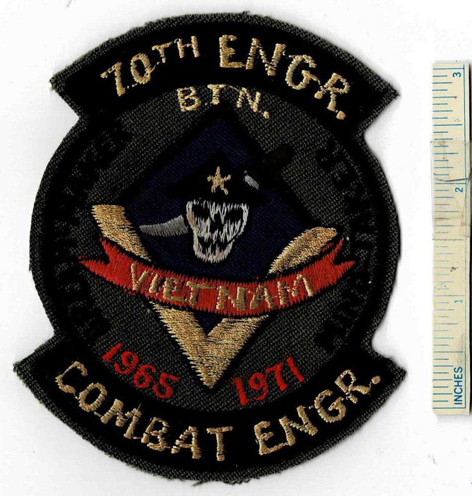 Vietnam War DREAM MAKER Mind Taker 70th Combat Engineers Batt 1965 - 1971 Patch