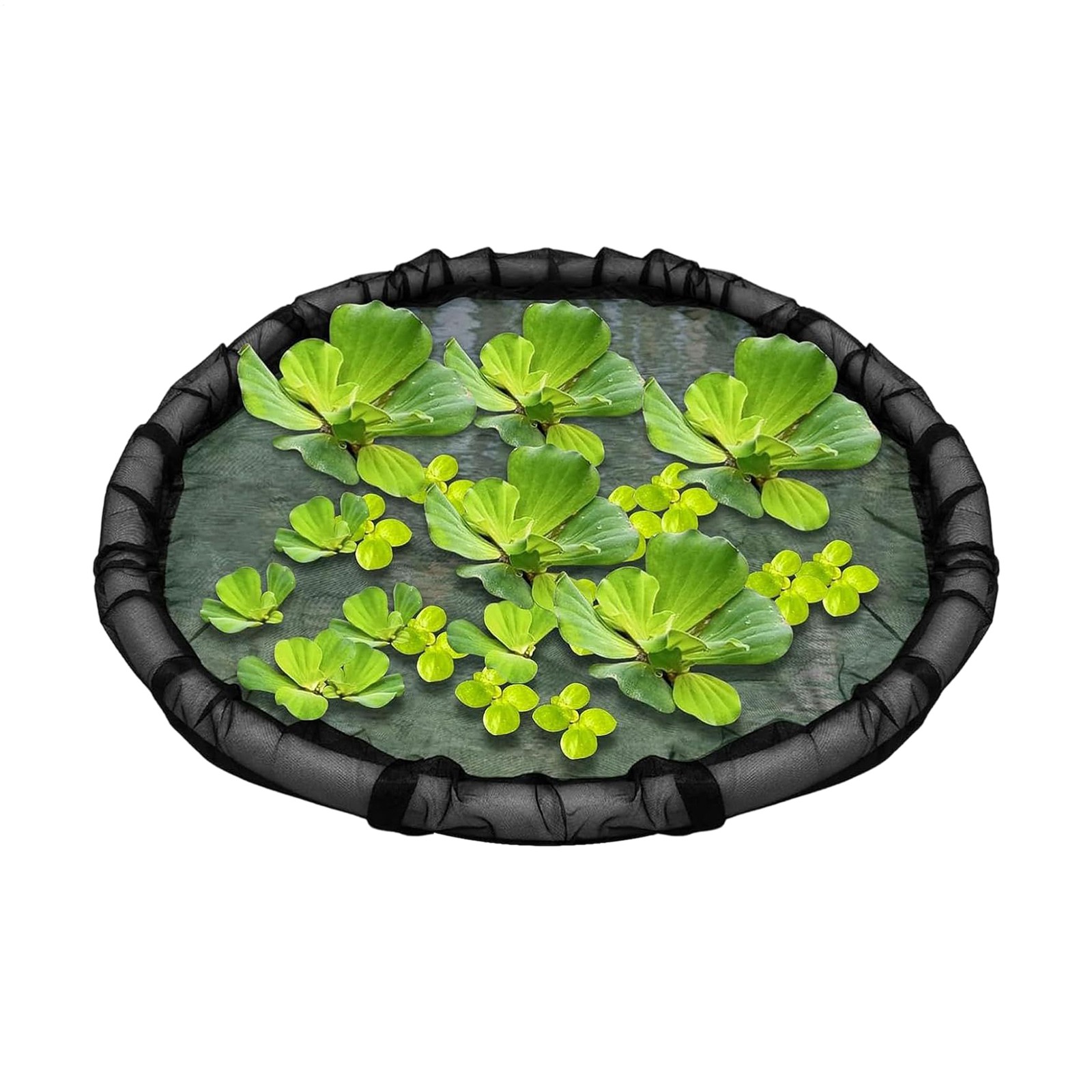 Floating Island Planter for Ponds, 17.7" Round Floating Flora Fish Barrier