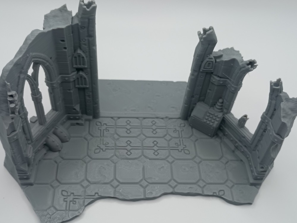 Gothic Sector 75 Modular Sci-Fi Ruins Building # 16 (32mm Scale) [PTO]