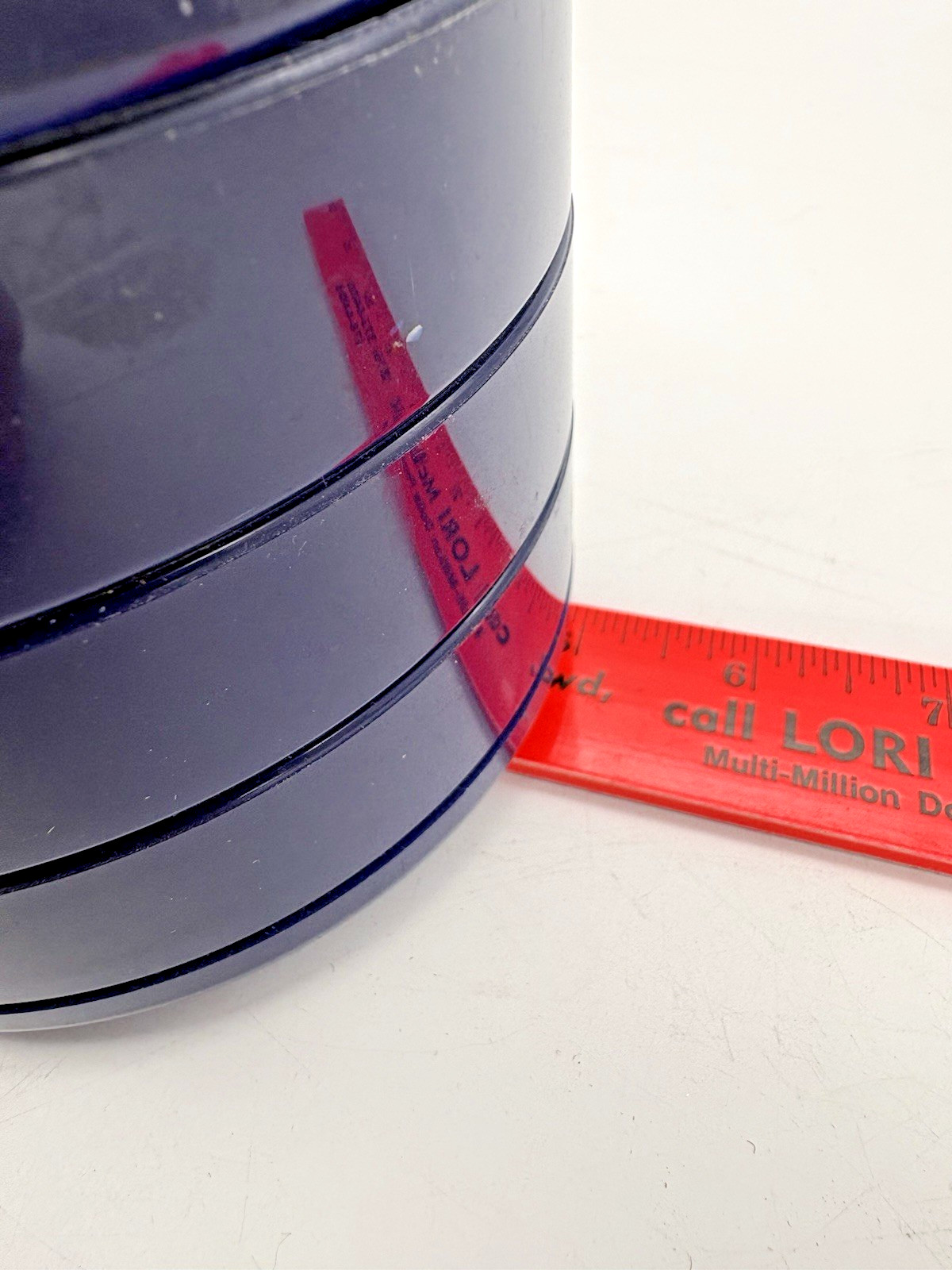 InterDesign Swivel Organizer , Dark Blue Rotating Desk Caddy - Functional