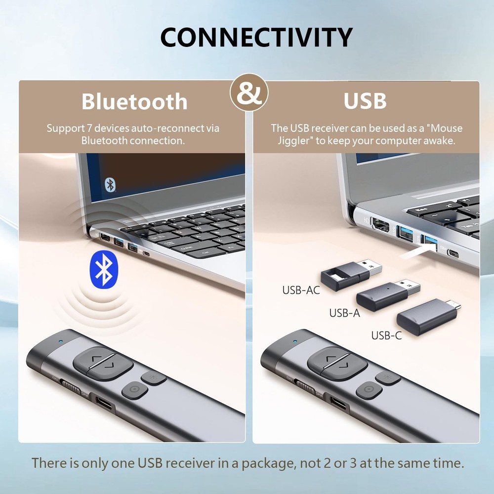 TV Screen Presentation Clicker N97s Bluetooth Wireless Remote Digital Pointer