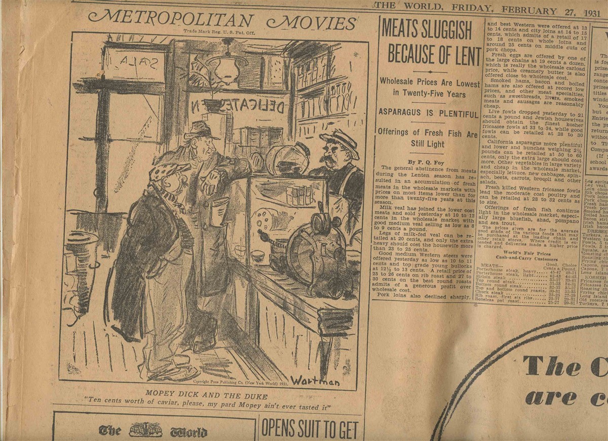 The World Newspaper Final Issue New York February 27, 1931