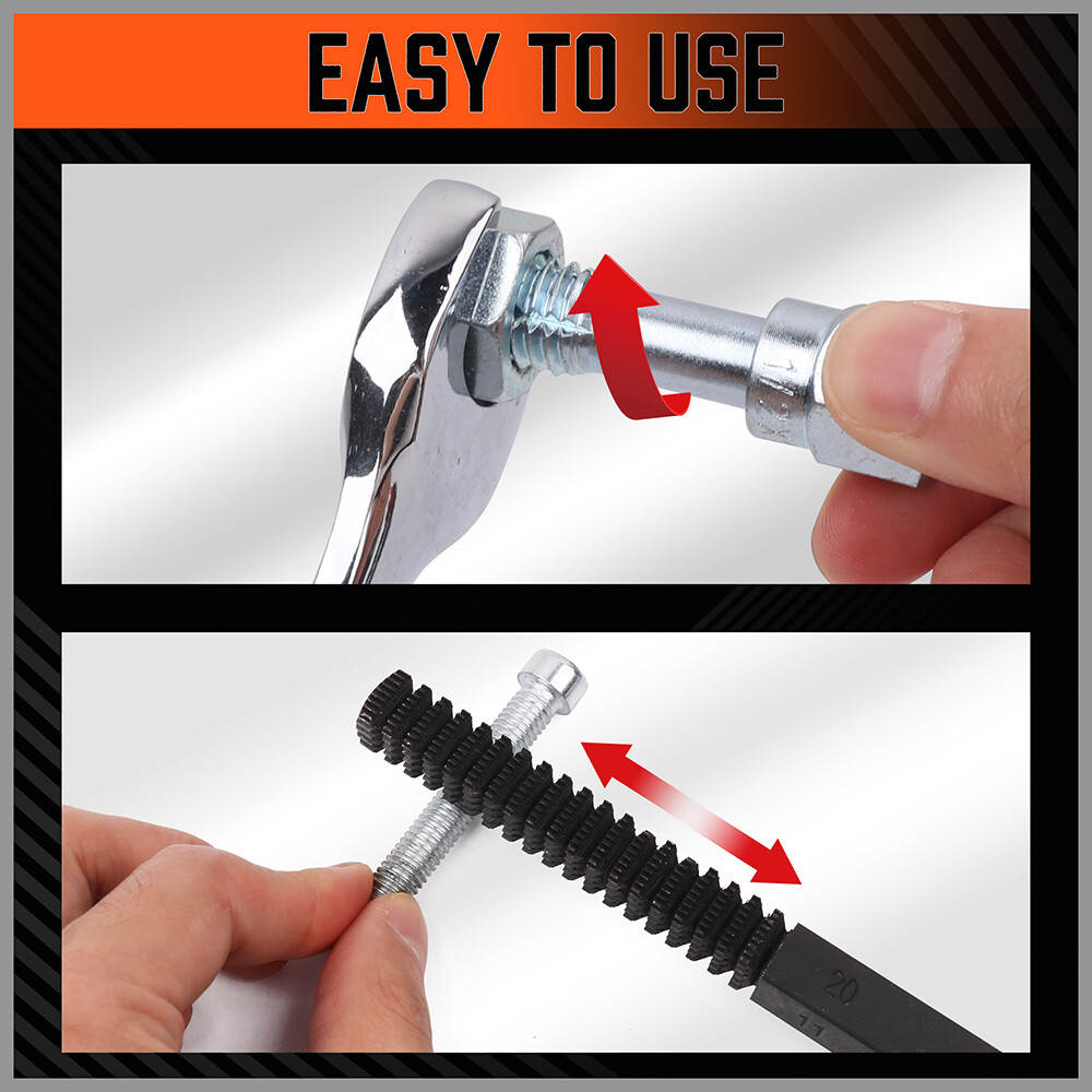 48 Pcs Thread Repair Chaser Set UNF UNC and Metric Thread Restorer Kit