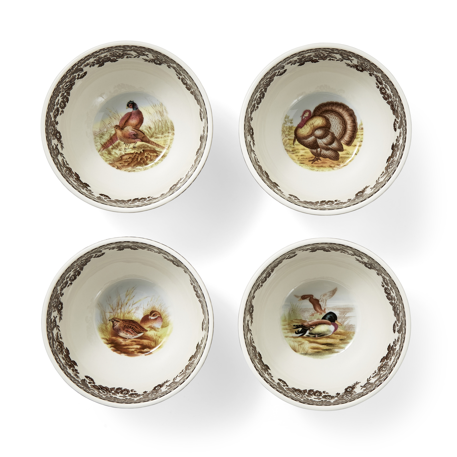 Spode Woodland Dip Bowls - Set of 4