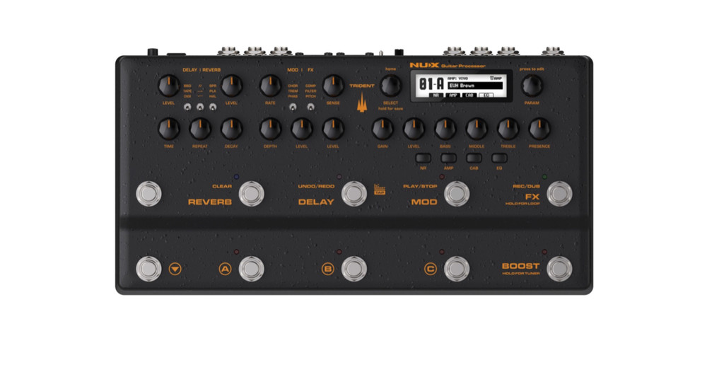 NuX Trident NME-5 Guitar Amp Modeler + Effects Processor Pedal. B-stock