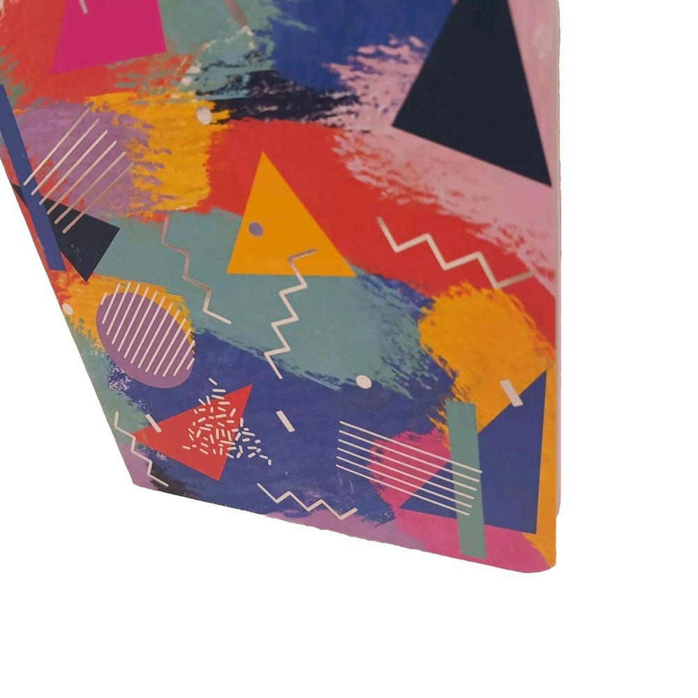 Notebook Journal ARTSY Geometric SILVER LEAF Lined Pages Composition Stationary