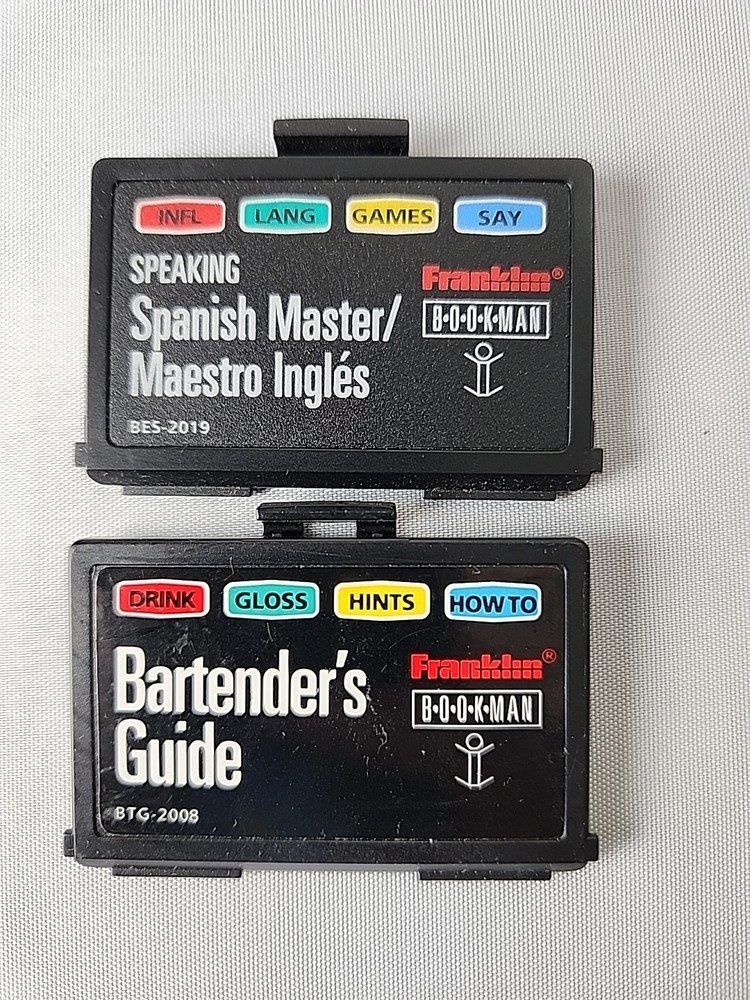 Franklin Bookman MWS-840 Electronic Speaking Dictionary +Spanish +Bartender Book